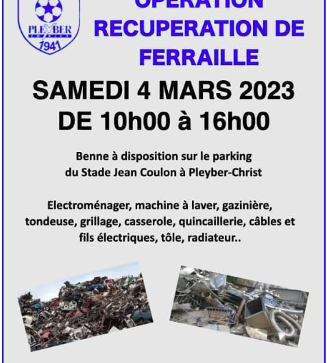 L’opération « RECUP Ferraille » revient cette année!